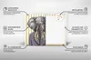 Elephant in a jacket – Leinwandbild Wandbild – 60x60 cm – Produktbild-Vorschau 6