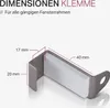 Asta di fissaggio, asta per tende - metallo - ( 60-90 cm - Anteprima dell’immagine prodotto 3