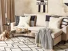 BELIANI Dekokissen 2er Set Hellbeige Baumwolle 45 x 45 cm Produktbild-Vorschau 2