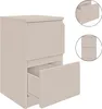 YUMEBLY | Szafka nocna z 2 szufladami 30x53x30 cm – stolik Podgląd zdjęcia produktu 1
