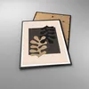 Gerahmtes Poster - Schwarzer Rahmen - Blätter Form Figur - Produktbild-Vorschau 3