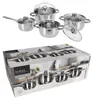 Excellent Houseware Set de 8 casseroles en acier inoxydable Voir les images du produit 2