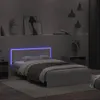 vidaXL Cadre de lit avec tête de lit éclairage LED blanc Voir les images du produit 3