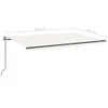 Automatische Markise mit LED & Windsensor 500x350 cm Creme Produktbild-Vorschau 9