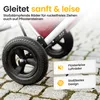 Einkaufstrolley klappbar mit Lufträdern 45 kg – Produktbild-Vorschau 7