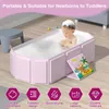 Bañera plegable para bebés, 75 x 45 x 25 cm, apta para Vista previa de la imagen del producto 4