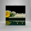 Bilder auf glas - Spa Blume Kerze Stein - 50x50cm - Produktbild-Vorschau 3