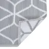 vidaXL Outdoor-Teppich ARAKIL Grau 120x180 cm PP Produktbild-Vorschau 6