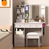 Make-up tafel met spiegel en verstelbare LED-verlichting – Productafbeelding-voorbeeld 2