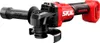 A red and black cordless angle grinder is shown against a white background. Voir les images du produit