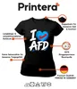 Tričko s potiskem "I Love AfD Blaues Herz Patriot Náhled obrázku produktu 4