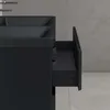 doporro Mobile Bagno Sospeso con Lavabo in Resina Minerale Anteprima dell’immagine prodotto 5