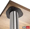 4 Stück Tischbein 76 x 710 mm Edelstahl Produktbild-Vorschau 3