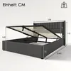 MODFU Polsterbett 160x200cm mit Bettkasten ohne Produktbild-Vorschau 5