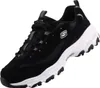 A black Skechers D'Lites sneaker with a white sole, shown from a side angle against a white background. Podgląd zdjęcia produktu