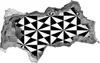 Selbstklebender Loch-3D-Aufkleber 95x73 cm geometrischer Produktbild-Vorschau 1