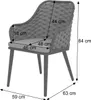 2er-Set Aluminium-Gartenstuhl HWC-O16, Outdoor Stuhl, Produktbild-Vorschau 11