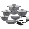 KlönBerg set de 17 casseroles | avec revêtement marbré | Voir les images du produit 1