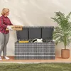 Outsunny Ratanová úložná skrinka 380 l, odolná voči Náhľad obrázku produktu 9