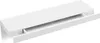 A white floating shelf with a drawer pulled out, displayed against a white background. Produktbild-Vorschau