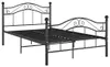 vidaXL Letto in metallo nero 120x200 cm Anteprima dell’immagine prodotto 1