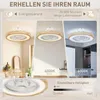 HOMCOM Deckenventilator mit Lampe und Fernbedienung, 6 Produktbild-Vorschau 4