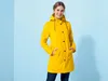Crivit Damen Regenparka verlängerter Rücken Regenjacke Gelb Produktbild-Vorschau 3