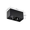 Arcchio Downlight Kubika, 19 cm, schwarz, 2-flg., Metall Produktbild-Vorschau 4