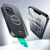 An instructional image showing how to apply a screen protector to a smartphone. Anteprima dell’immagine prodotto