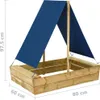vidaXL Sandkasten mit Dach 80x60x97,5 cm Imprägniertes Produktbild-Vorschau 5