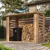 Holz Brennholzregal – 4,3 m3  – B146xL232xH199 cm - Produktbild-Vorschau 10