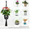 flintronic 4er Set Makramee Blumenampel, Boho Deko Produktbild-Vorschau 4