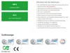Marketing material for a SULO trash bin, highlighting features and certifications. Anteprima dell’immagine prodotto
