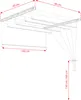 Suszarka sufitowa 5x100 cm na pranie biała łazienkowa Podgląd zdjęcia produktu 9