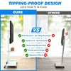 Support TV mobile avec étagère en bois, pivotant et Voir les images du produit 8