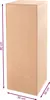 A tall, rectangular, unpainted MDF column with dimensions indicated by measurement lines. Produktbild-Vorschau