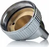 A close-up, studio shot of a metal nozzle for a spray gun. Podgląd zdjęcia produktu