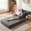 Divano letto COSTWAY, poltrona trasformabile 3 in 1 con 2 Anteprima dell’immagine prodotto 2