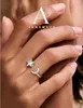 Adramata Set di 2 anelli Fidget Girasole d'argento Donna Anteprima dell’immagine prodotto 4