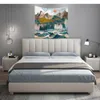 150 cm x 200 cm Západ slnka gobelín Strom gobelín tkanina Náhľad obrázku produktu 4