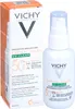 A product shot of Vichy Capital Soleil UV Clear Anti-Imperfections Water SPF50, with its packaging. Anteprima dell’immagine prodotto
