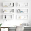 vidaXL Cube Shelves 6 ks. Bílé 60x15x23 cm odvozené dřevo Náhled obrázku produktu 2