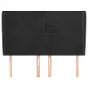 vidaXL Kopfteil mit Ohren Schwarz 147x23x118/128 cm Samt Produktbild-Vorschau 3