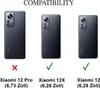 Compatibility chart showing different Xiaomi phone models and their compatibility with a product, indicated by checkmarks and crosses. Produktbild-Vorschau