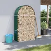 vidaXL Přístřešek na palivové dřevo zelený 120x45x210 cm Náhled obrázku produktu 2