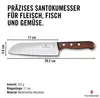 Victorinox Santokumesser 17cm, Holzgriff, Stahl Produktbild-Vorschau 3