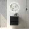 Waschtisch mit Unterschrank 50cm Alast Badmöbel Set Schwarz Produktbild-Vorschau 2