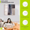 ARTland Leinwandbild Blau-silber Abstrakt I Größe: 30x30 cm Produktbild-Vorschau 3