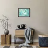 Gerahmtes Poster - Schwarzer Rahmen - Abstraktion blau Produktbild-Vorschau 7