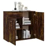 vidaXL Credenza rovere fumé 80x36x75 cm materiale a base di Anteprima dell’immagine prodotto 7
